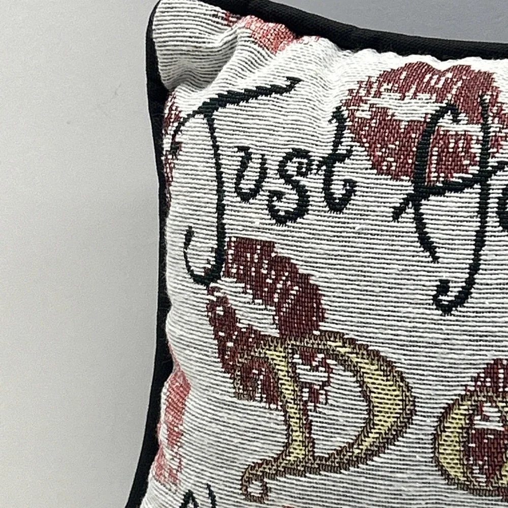 Vintage Frog Prince Tapestry Just How Many Do I Kiss Throw Cushion 12